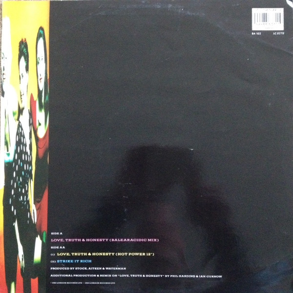 Bananarama - Love, Truth & Honesty (The Remixes) | London Records (NANXR 17) - 2