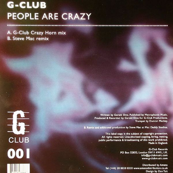 G-Club - People Are Crazy (Part 1) | G-Club Productions (GCLUB001) - 2 G-Club - People Are Crazy (Part 1) | G-Club Productions (GCLUB001) - 2