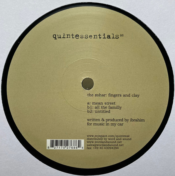 The Zohar - Fingers And Clay | Quintessentials (quintessentials 08)