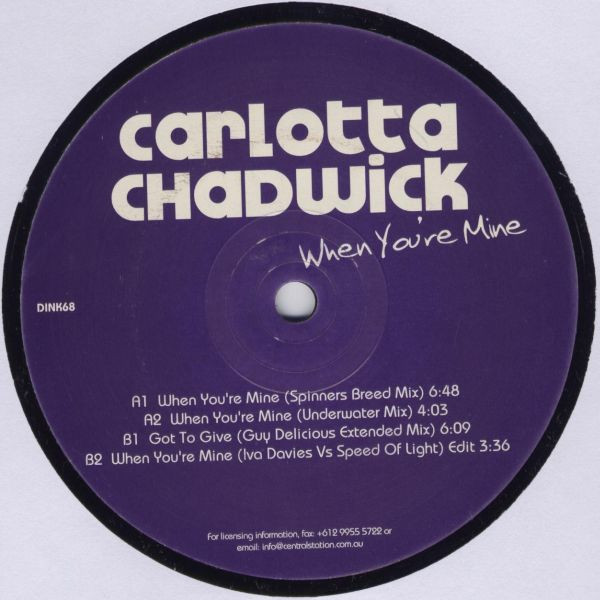 Carlotta Chadwick - When You're Mine | Dinky (DINK68) - 2 Carlotta Chadwick - When You're Mine | Dinky (DINK68) - 2