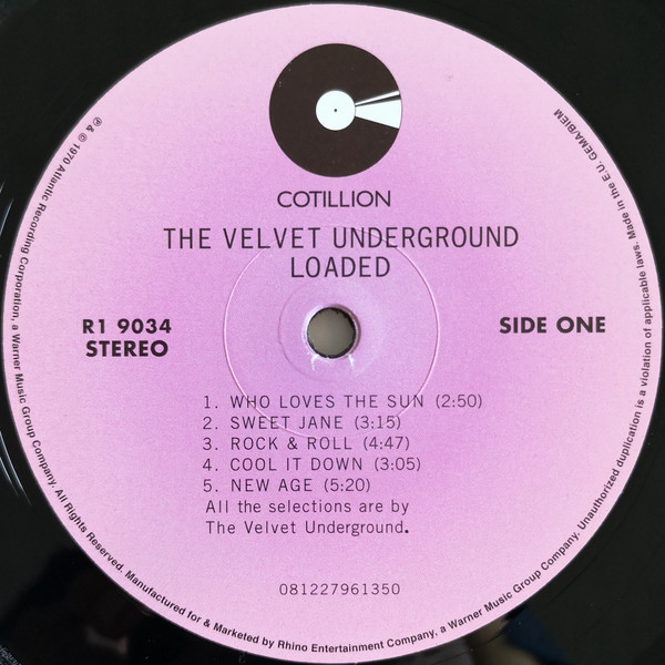 The Velvet Underground - Loaded | Cotillion (R1-9034) - 3 The Velvet Underground - Loaded | Cotillion (R1-9034) - 3