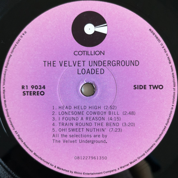The Velvet Underground - Loaded | Cotillion (R1-9034) - 4 The Velvet Underground - Loaded | Cotillion (R1-9034) - 4