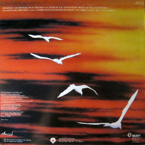 Yves Duteil - La Langue De Chez Nous [Vinyl] | Audiogram (AD 10.012) - 2