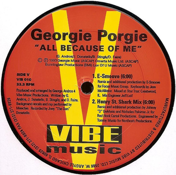 Georgie Porgie - All Because Of Me (New Club Remixes) | Vibe Music (VIB 010)