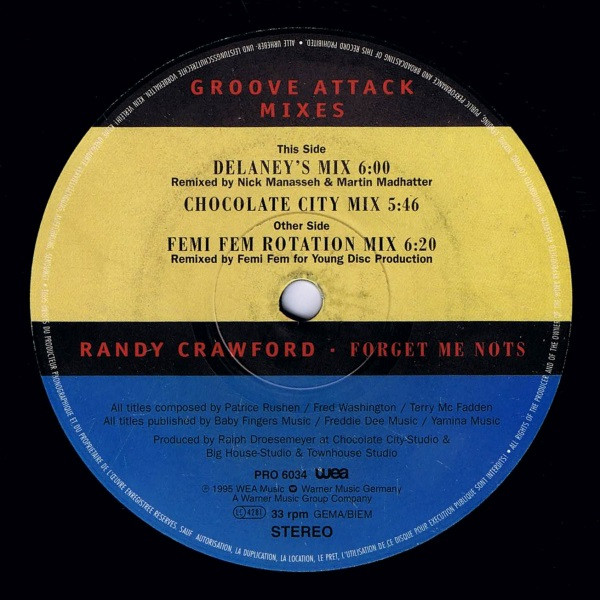 Randy Crawford - Forget Me Nots (Groove Attack Mixes) | WEA (PRO 6034)