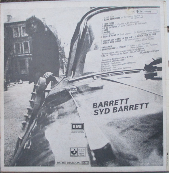 Syd Barrett - Barrett | Harvest (2 C 062 - 04592) - 2