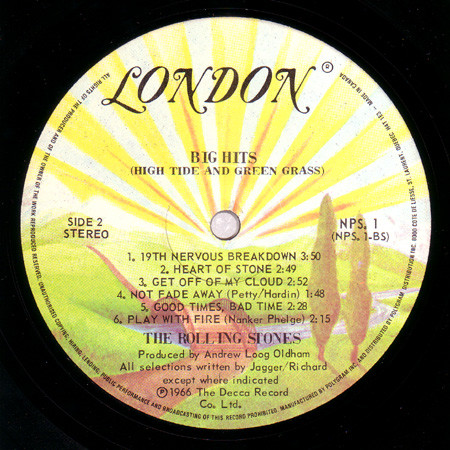 The Rolling Stones - Big Hits (High Tide And Green Grass) | London Records (NPS-1) - 3