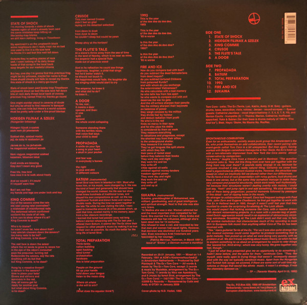 The Ex + Tom Cora - Scrabbling At The Lock | Ex Records (EX 051) - 2