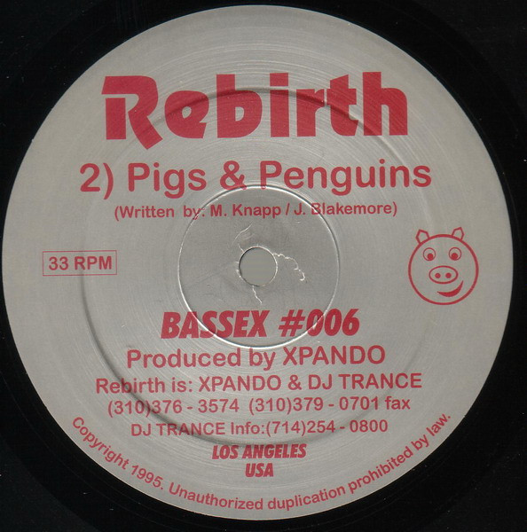 Rebirth - Floor Essence / Pigs & Penguins | Bassex Records (BASSEX #006) - 2