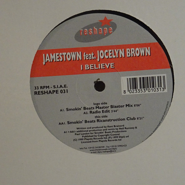 Jamestown - I Believe | Reshape (RESHAPE031) - main