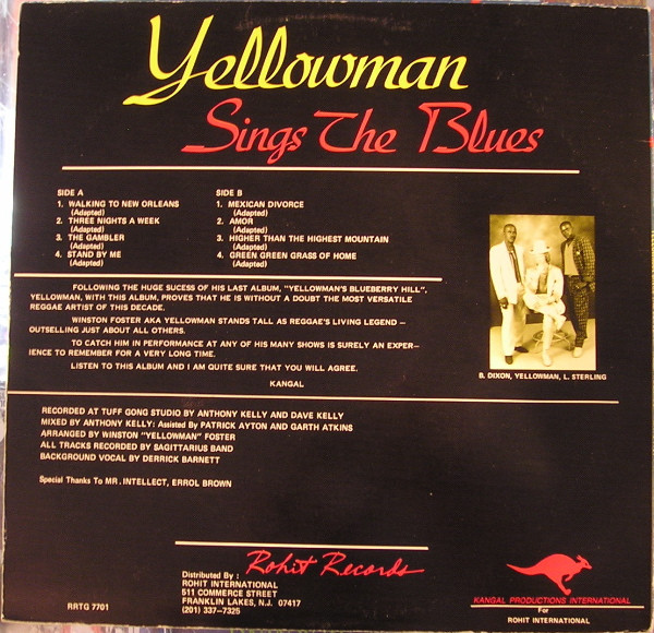Yellowman - Sings The Blues | Rohit Records (RRTG 7701) - 2