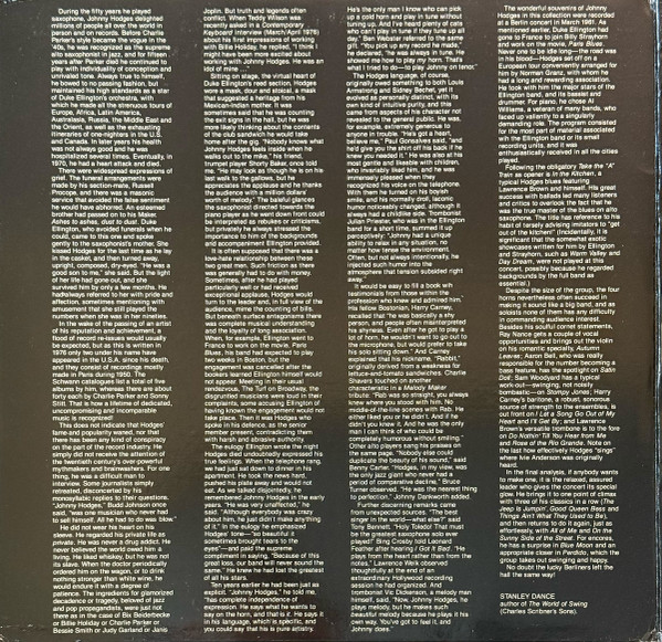 Johnny Hodges - At The Sportpalast, Berlin | Pablo Live (2620-102) - 2 Johnny Hodges - At The Sportpalast, Berlin | Pablo Live (2620-102) - 2