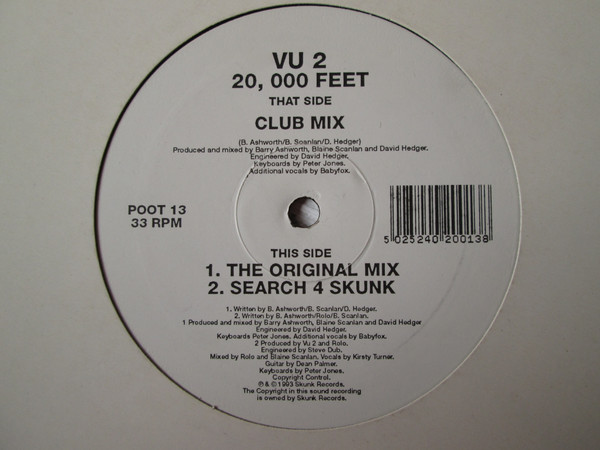 Vu 2 - 20, 000 Feet | Skunk Records (POOT 13)