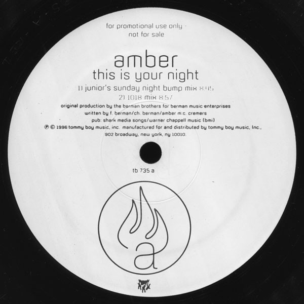 Amber - This Is Your Night | Tommy Boy (TB 735) - main