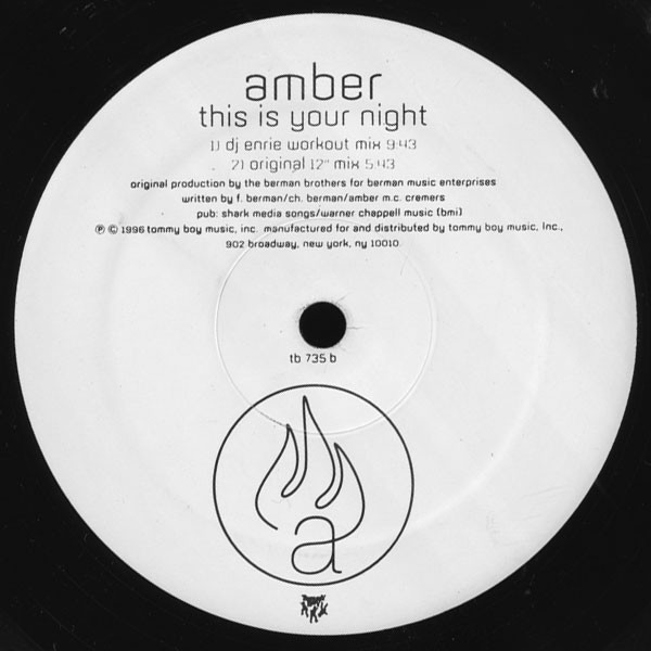 Amber - This Is Your Night | Tommy Boy (TB 735) - 2