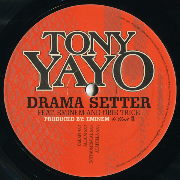 Tony Yayo Feat. Eminem And Obie Trice - Drama Setter | Interscope Records (INTR-11481-1)