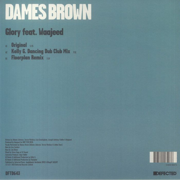 Dames Brown Feat. Waajeed - Glory | Defected (DFTD643) - 2