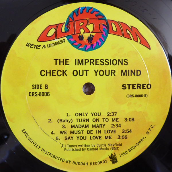 The Impressions - Check Out Your Mind! | Curtom (CRS 8006) - 4 The Impressions - Check Out Your Mind! | Curtom (CRS 8006) - 4