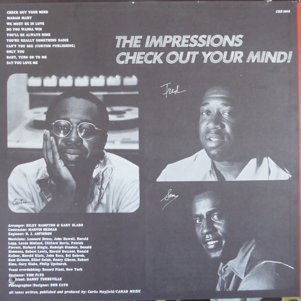 The Impressions - Check Out Your Mind! | Curtom (CRS 8006) - 2 The Impressions - Check Out Your Mind! | Curtom (CRS 8006) - 2