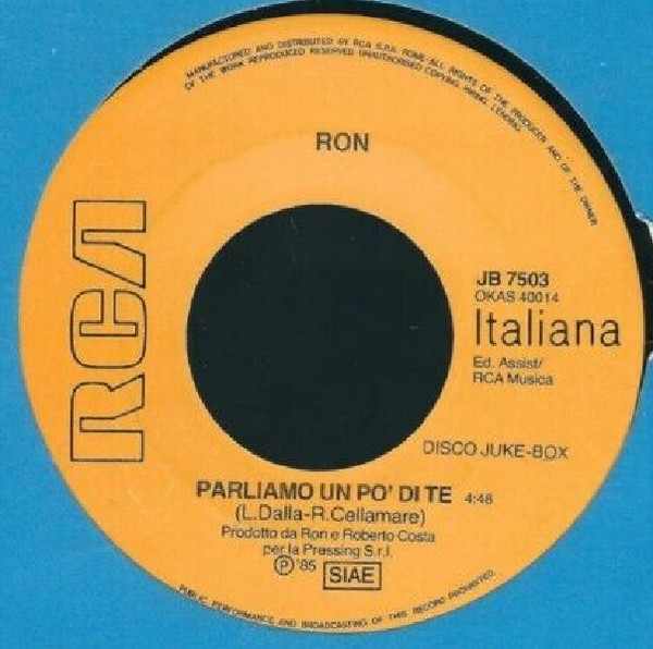 Ron / Amii Stewart And Mike Francis - Parliamo Un Po' Di Te / Together | RCA Italiana (JB 7503)
