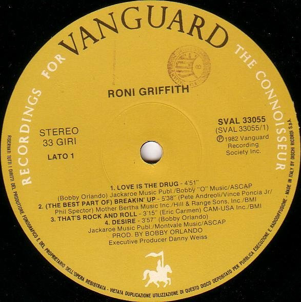 Roni Griffith - Roni Griffith | Vanguard (SVAL 33055) - 2 Roni Griffith - Roni Griffith | Vanguard (SVAL 33055) - 2