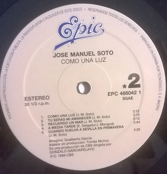 José Manuel Soto - Como Una Luz | Epic (466042 1 (SE)) - 4