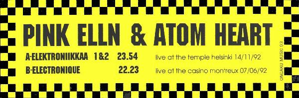 Pink Elln & Atom Heart - Elektroniikkaa 1&2 / Electronique | Ongaku Musik (ONGAKU 003) - 3