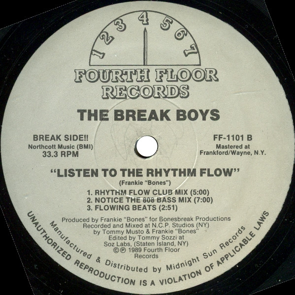 The Break Boys - Listen To The Rhythm Flow | Fourth Floor Records (FF-1101) - 2