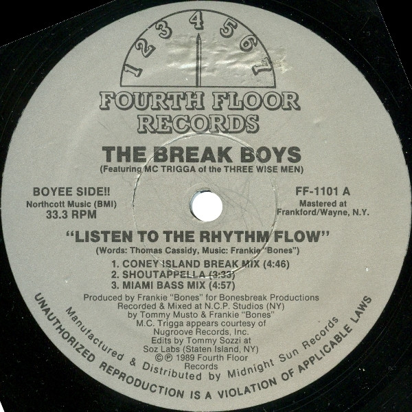 The Break Boys - Listen To The Rhythm Flow | Fourth Floor Records (FF-1101)