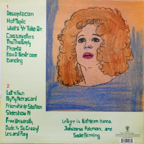 Le Tigre - Le Tigre | Wiiija Records (WIJ LP 1108) - 2