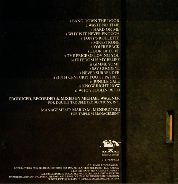 Bonfire - Point Blank | MSA Records (ZD 74249) - 4 Bonfire - Point Blank | MSA Records (ZD 74249) - 4