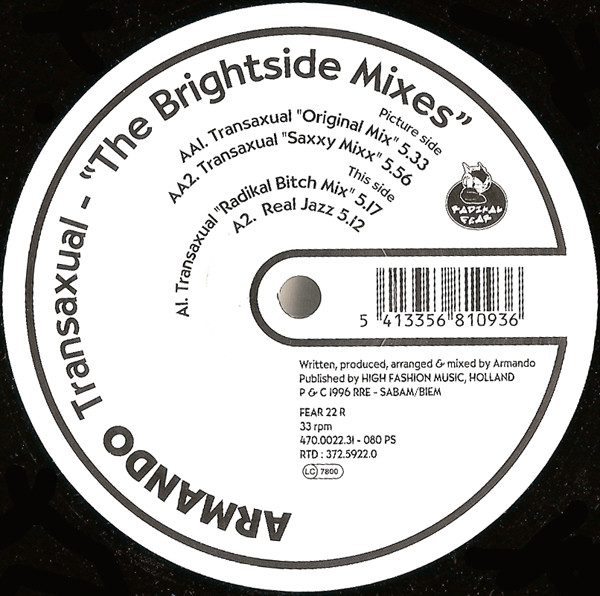 Armando - Transaxual - The Brightside Mixes | Radikal Fear (FEAR 22 R)