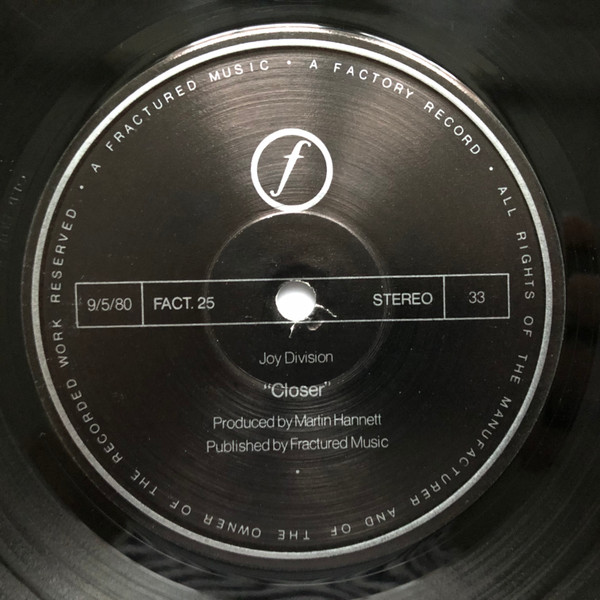 Joy Division - Closer | Factory (FACT·XXV) - 3