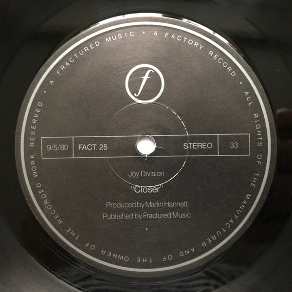 Joy Division - Closer | Factory (FACT·XXV) - 4
