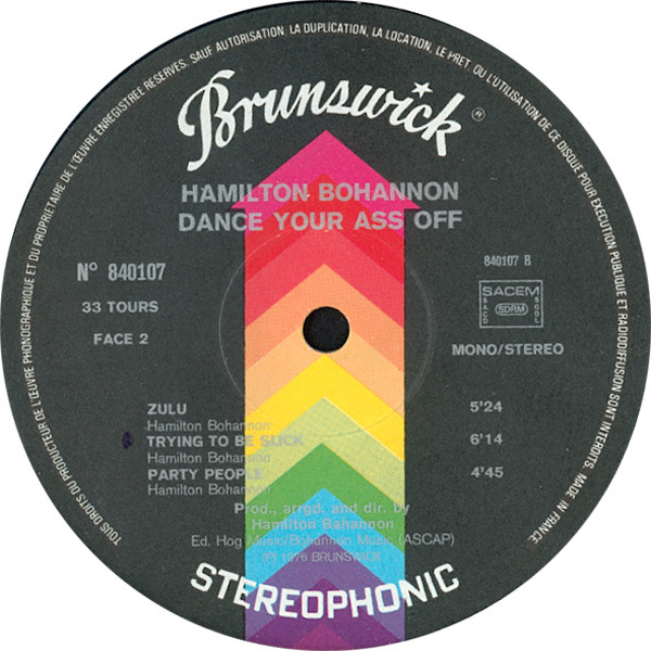 Hamilton Bohannon - Dance Your Ass Off | Brunswick (840.107) - 4