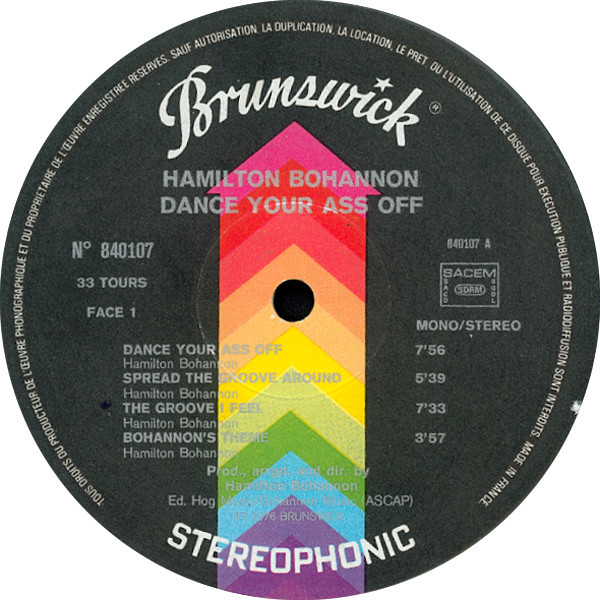 Hamilton Bohannon - Dance Your Ass Off | Brunswick (840.107) - 3