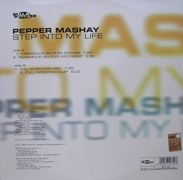 Pepper Mashay - Step Into My Life | Bull & Butcher Recordings (BB 22567-2131/0)