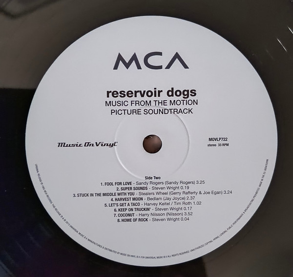 Various - Reservoir Dogs (Music From The Original Motion Picture Soundtrack) | Music On Vinyl (MOVLP722) - 4 Various - Reservoir Dogs (Music From The Original Motion Picture Soundtrack) | Music On Vinyl (MOVLP722) - 4