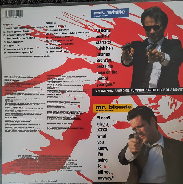 Various - Reservoir Dogs (Music From The Original Motion Picture Soundtrack) | Music On Vinyl (MOVLP722) - 2 Various - Reservoir Dogs (Music From The Original Motion Picture Soundtrack) | Music On Vinyl (MOVLP722) - 2