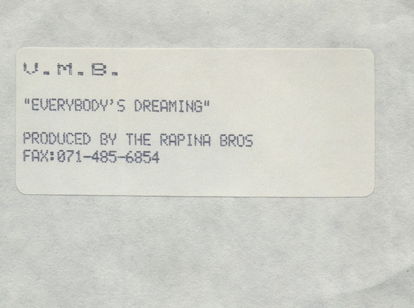 V.M.B. - Everybody's Dreaming | Not On Label (K RCT 1) - 3