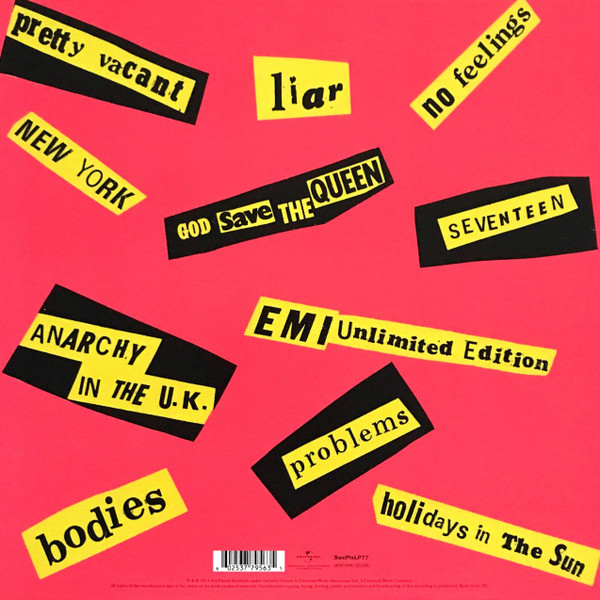 Sex Pistols - Never Mind The Bollocks, Here's The Sex Pistols | Universal Music Group International (SexPisLP77) - 2