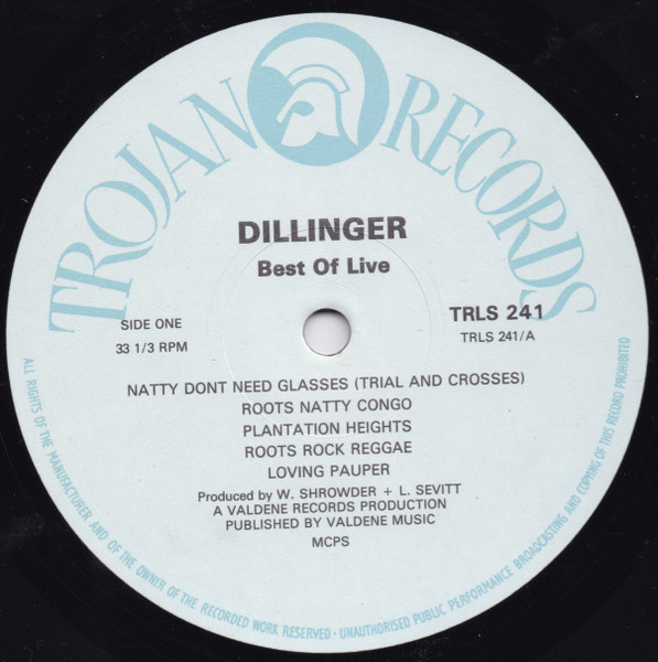 Dillinger - Best Of Live | Trojan Records (TRLS 241) - 3