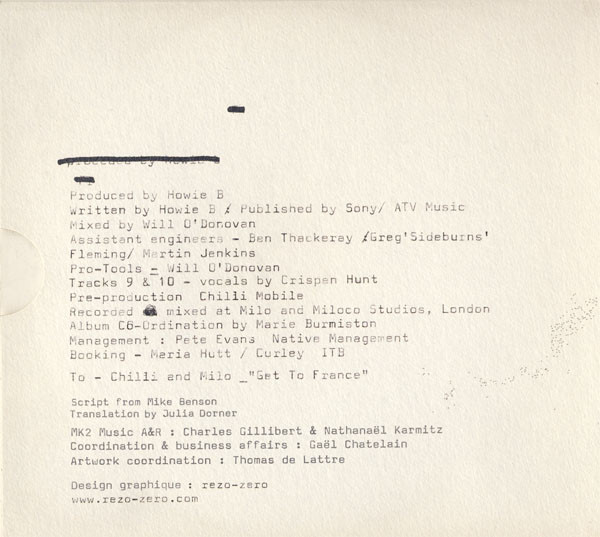 Howie B. - Last Bingo In Paris | MK2 Music (8345106282) - 4 Howie B. - Last Bingo In Paris | MK2 Music (8345106282) - 4