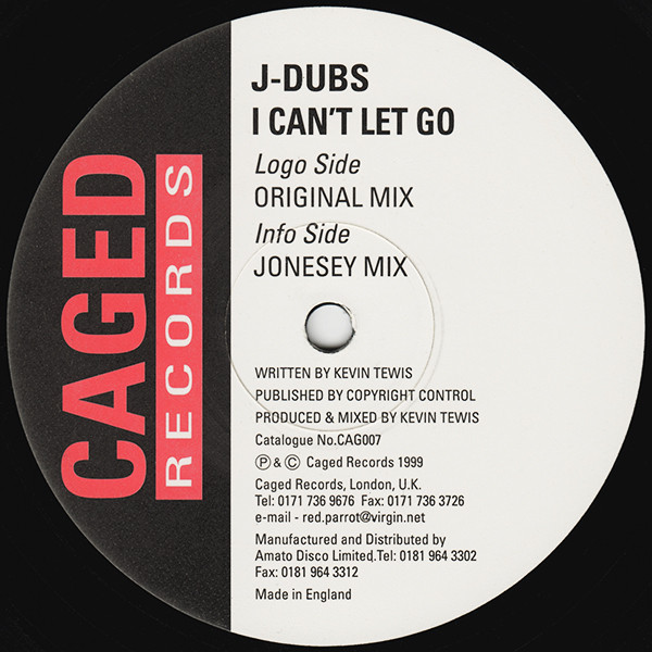 J-Dubs - I Can't Let Go | Caged Records (CAG007)