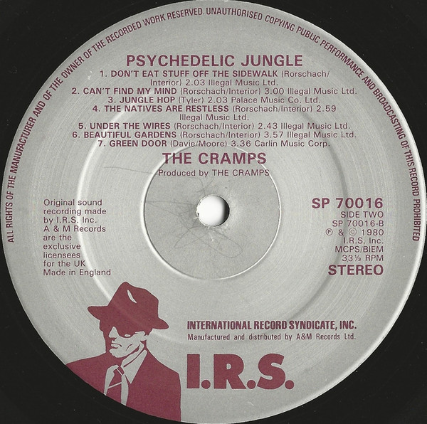 The Cramps - Psychedelic Jungle | I.R.S. Records (SP 70016) - 4