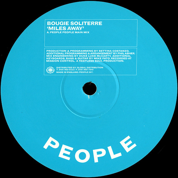 Bougie Soliterre - Miles Away | People (PEOPLE 007)