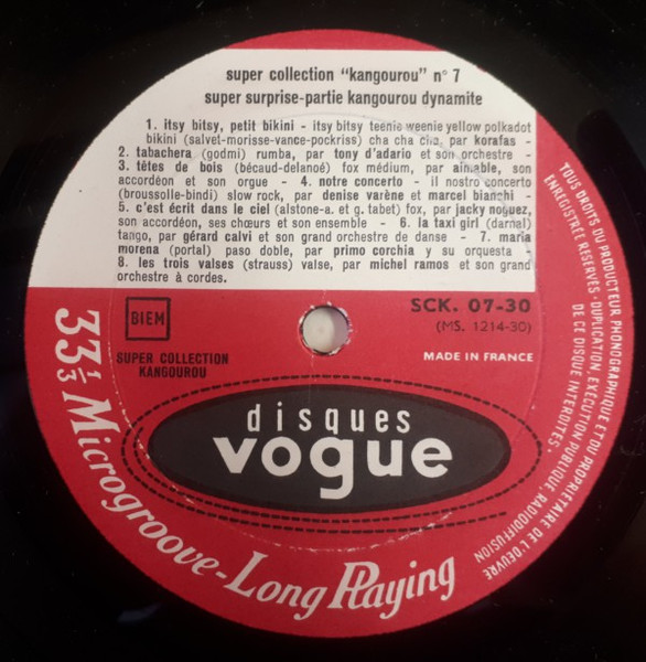 Various - La Super Surprise-partie Kangourou Dynamite N°7 | Disques Vogue (SCK. 07-30) - 3 Various - La Super Surprise-partie Kangourou Dynamite N°7 | Disques Vogue (SCK. 07-30) - 3