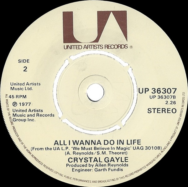 Crystal Gayle - Don't It Make My Brown Eyes Blue | United Artists Records (UP 36307) - 2