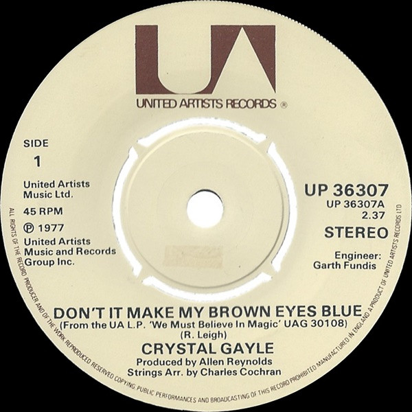 Crystal Gayle - Don't It Make My Brown Eyes Blue | United Artists Records (UP 36307) - main