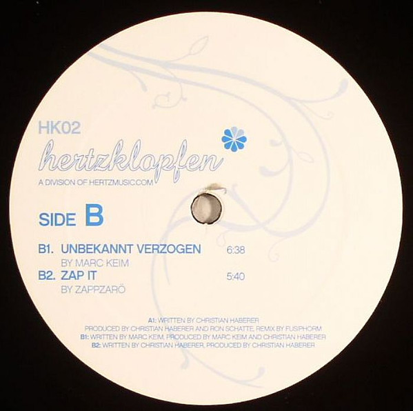 Ron & Zap / Marc Keim / zappzarÖ - Uhlenbusch / Unbekannt Verzogen / Zap It | Hertzklopfen (HK02) - 2